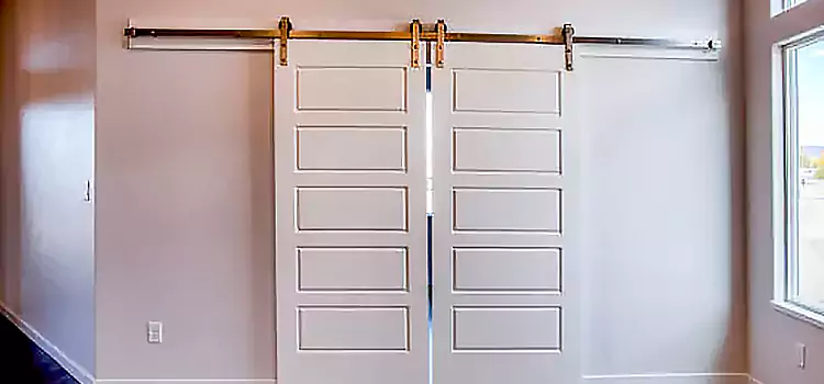 Glass Barn Door with Installation Hardware Kit North Tustin